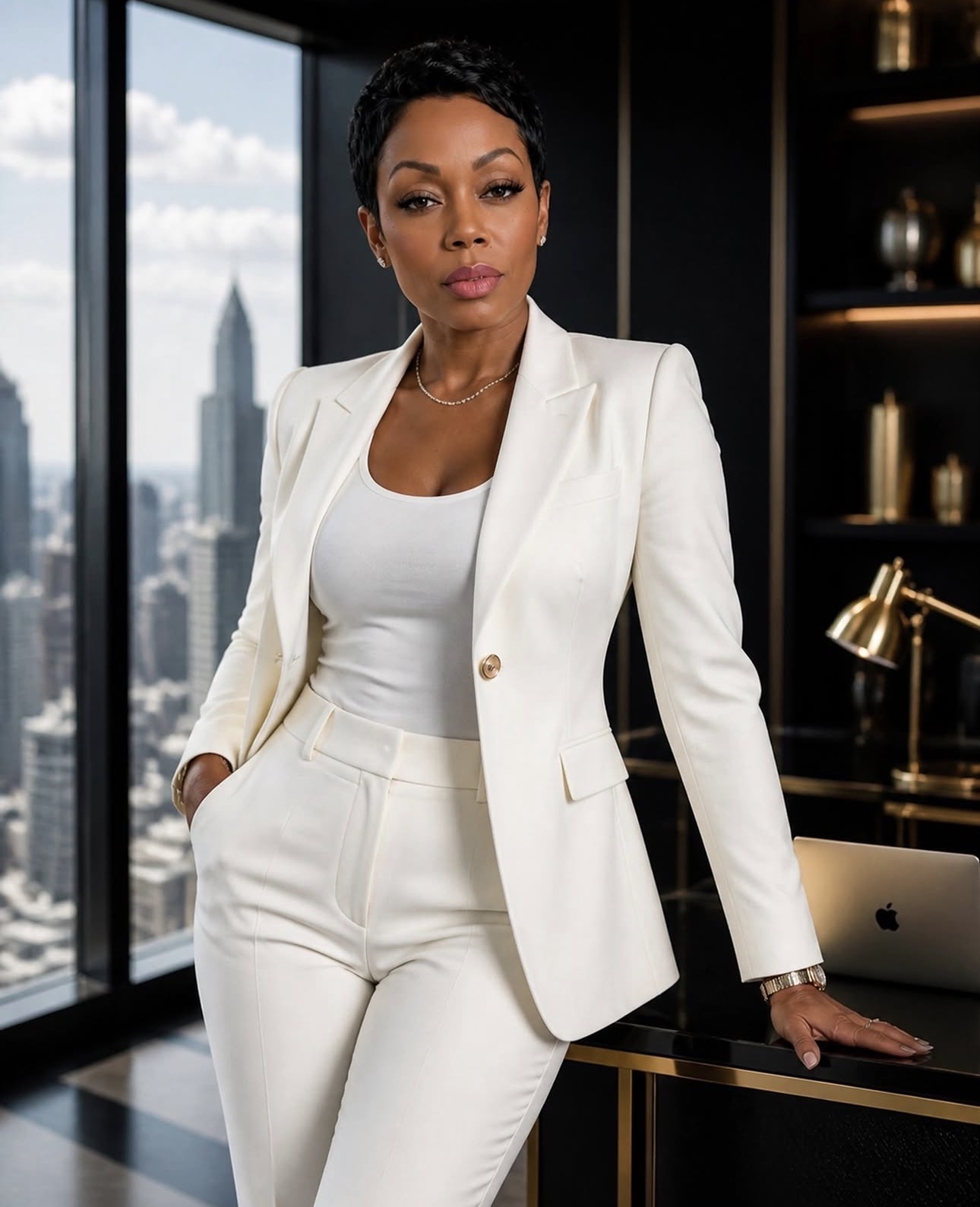 Elegant woman in a luxury setting