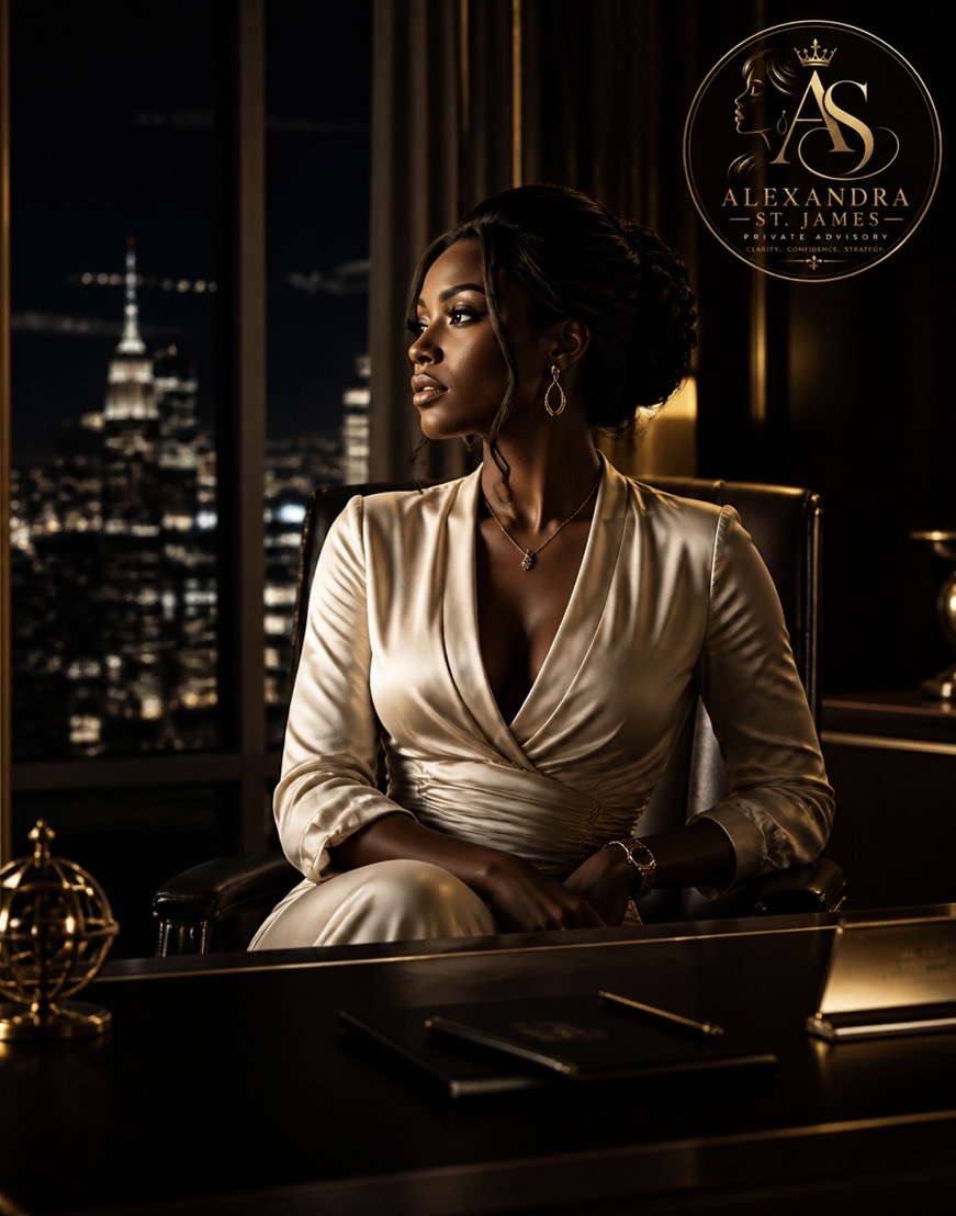 Confident woman in an elegant interior